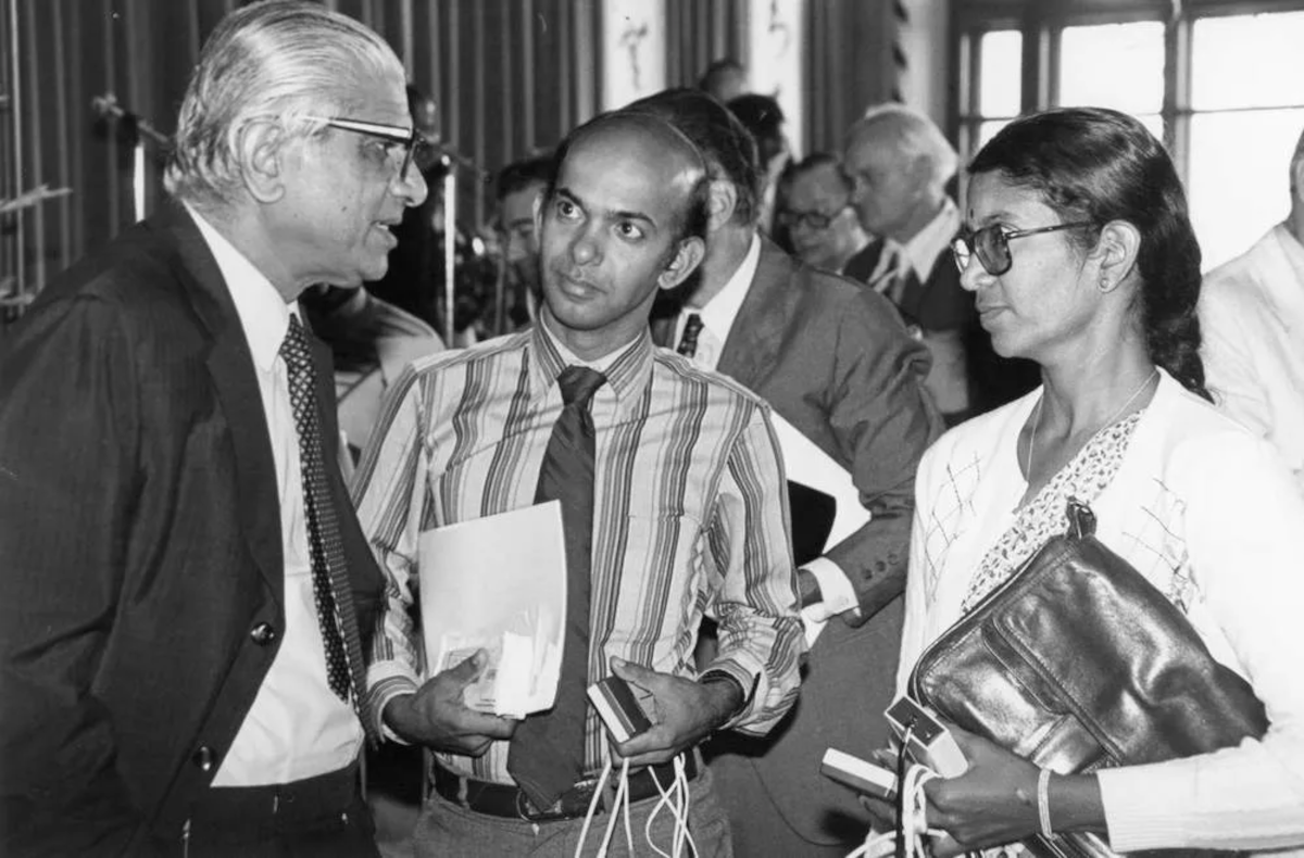 Mohan and Daya Bhagwandas with Ambassador Thomas Abrahama