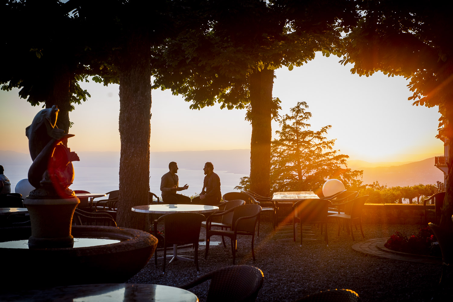 Caux Palace Terrace Sunset TIP 2019