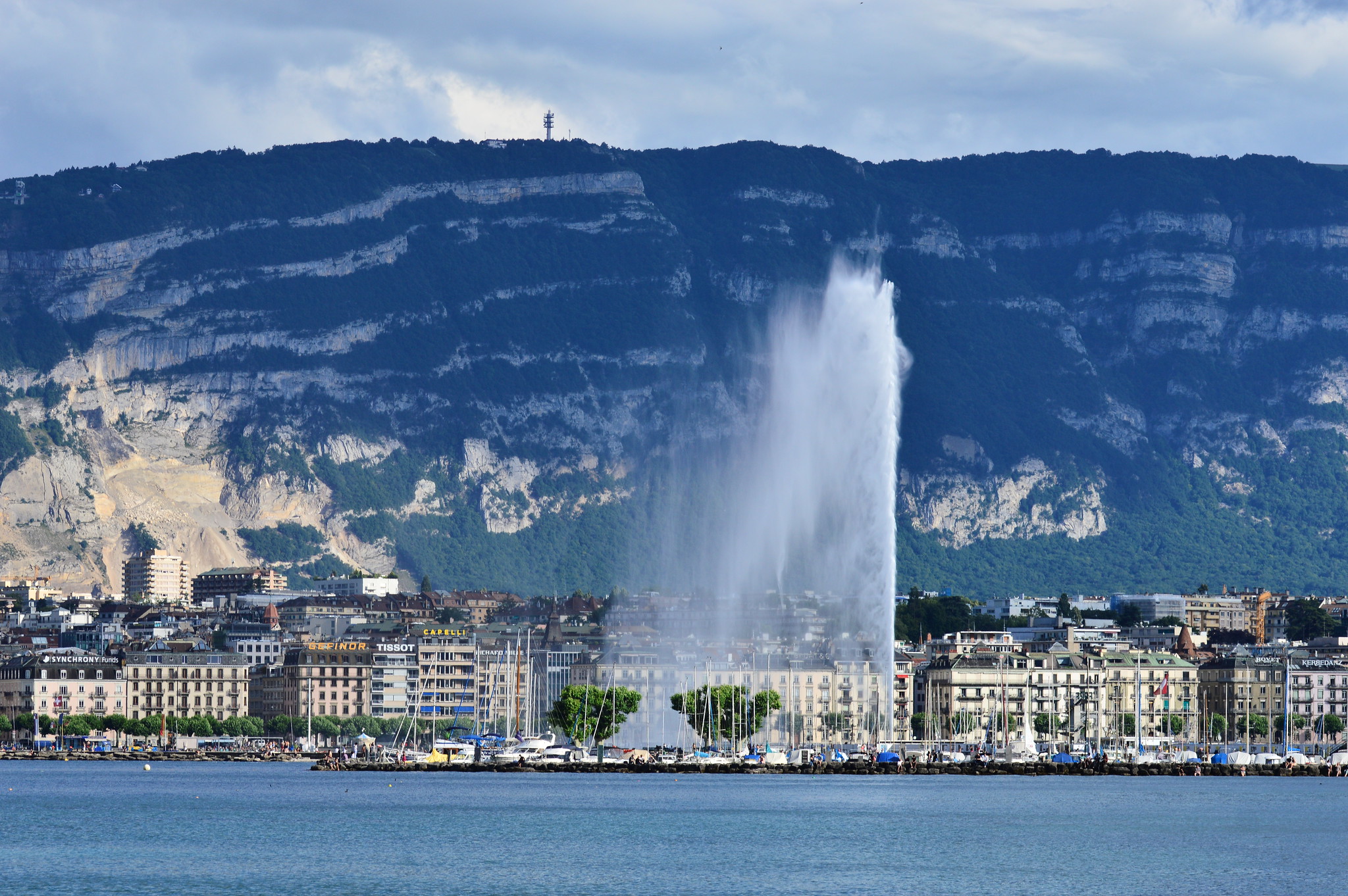 Summer Academy 2020 Geneva fountain lake, credit: Leela Channer