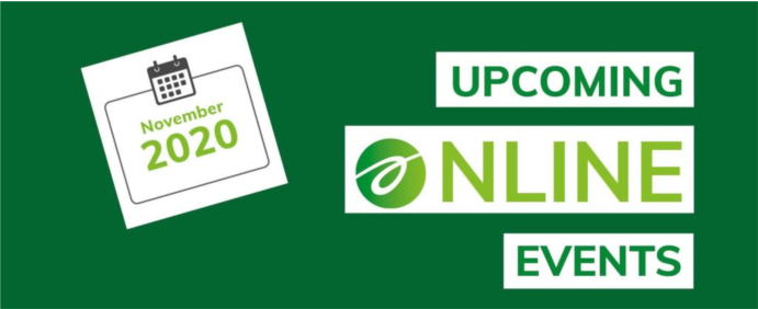 Newletter October 2020: Online events EN