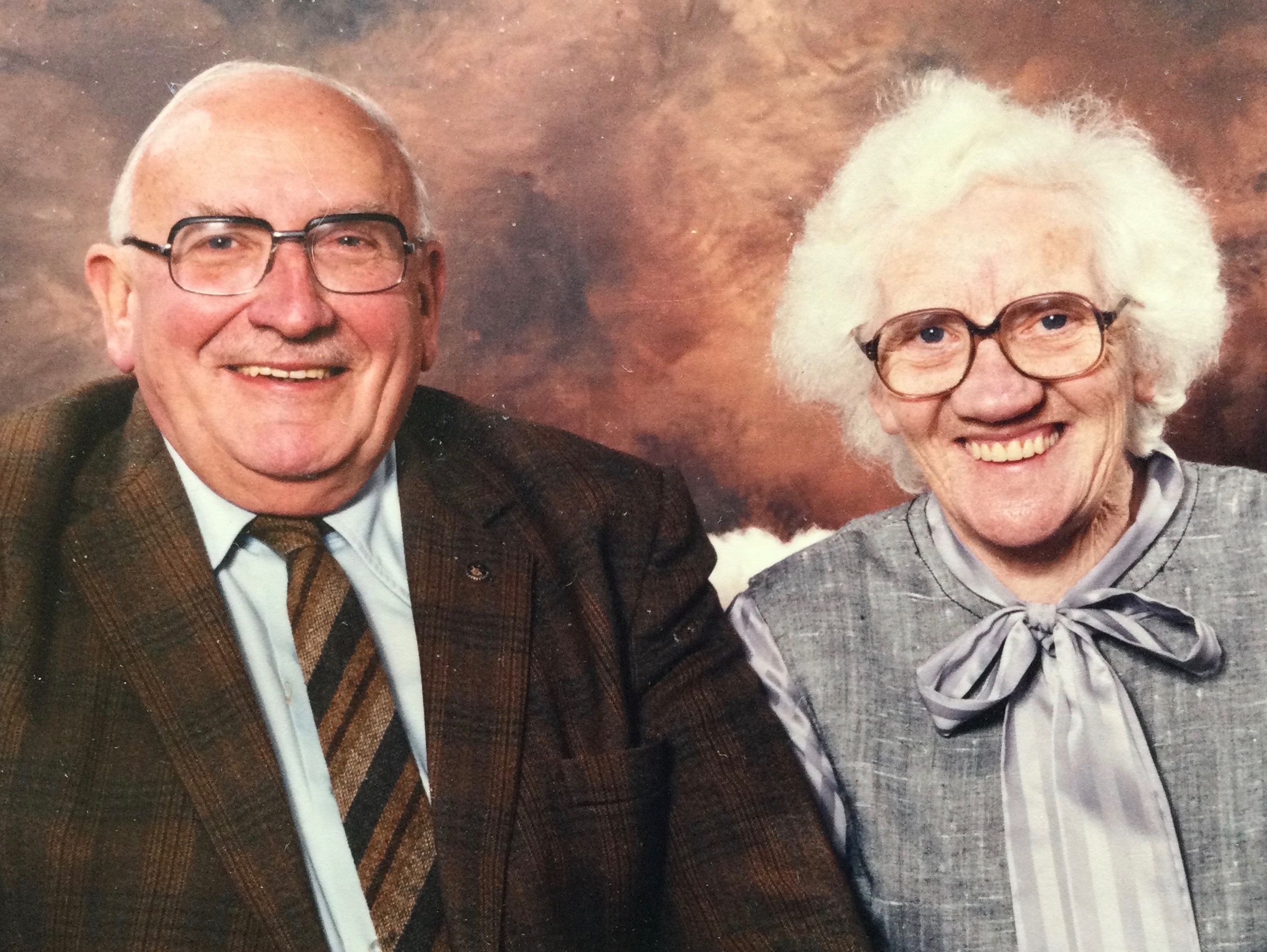 Reg and Jessie Bond 1984 in the Orkney Islands