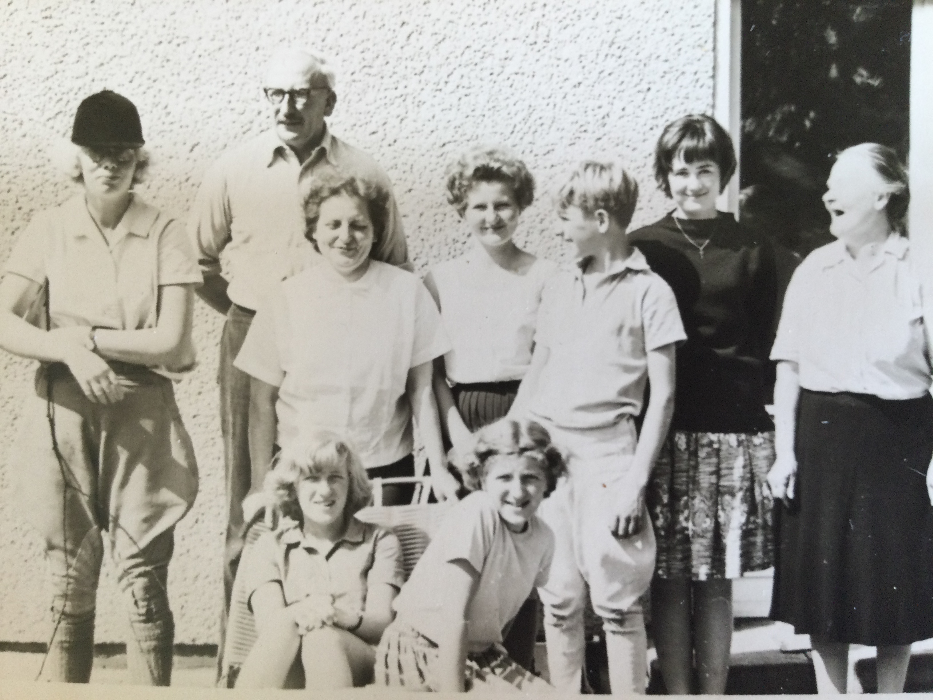 Bond family with German and British friends, Berlin 1961