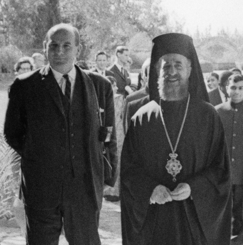 Marcel Grandy and Archbishop Makarios