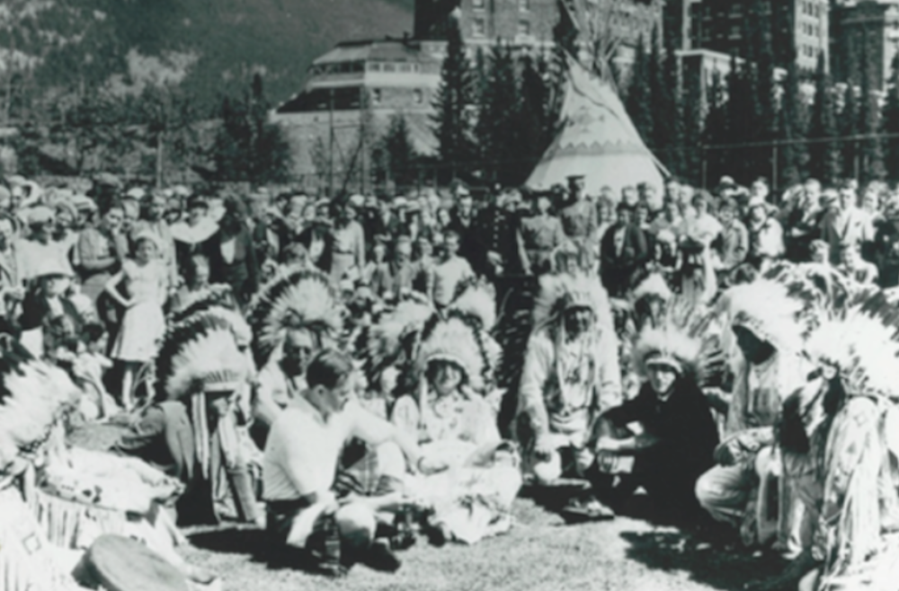 Walking Buffalo blood brother Frank Buchman 1934