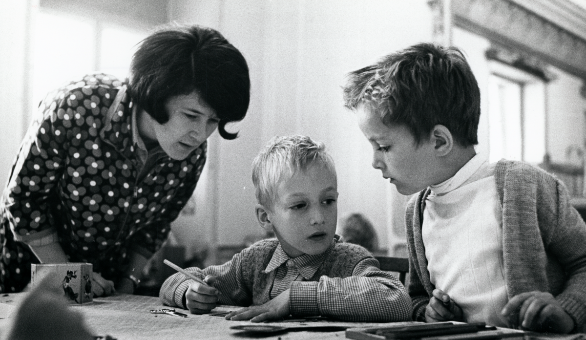 Monika Bodmer Flütsch with 2 boys (one is a university professor now) photo: Lars Rengfelt