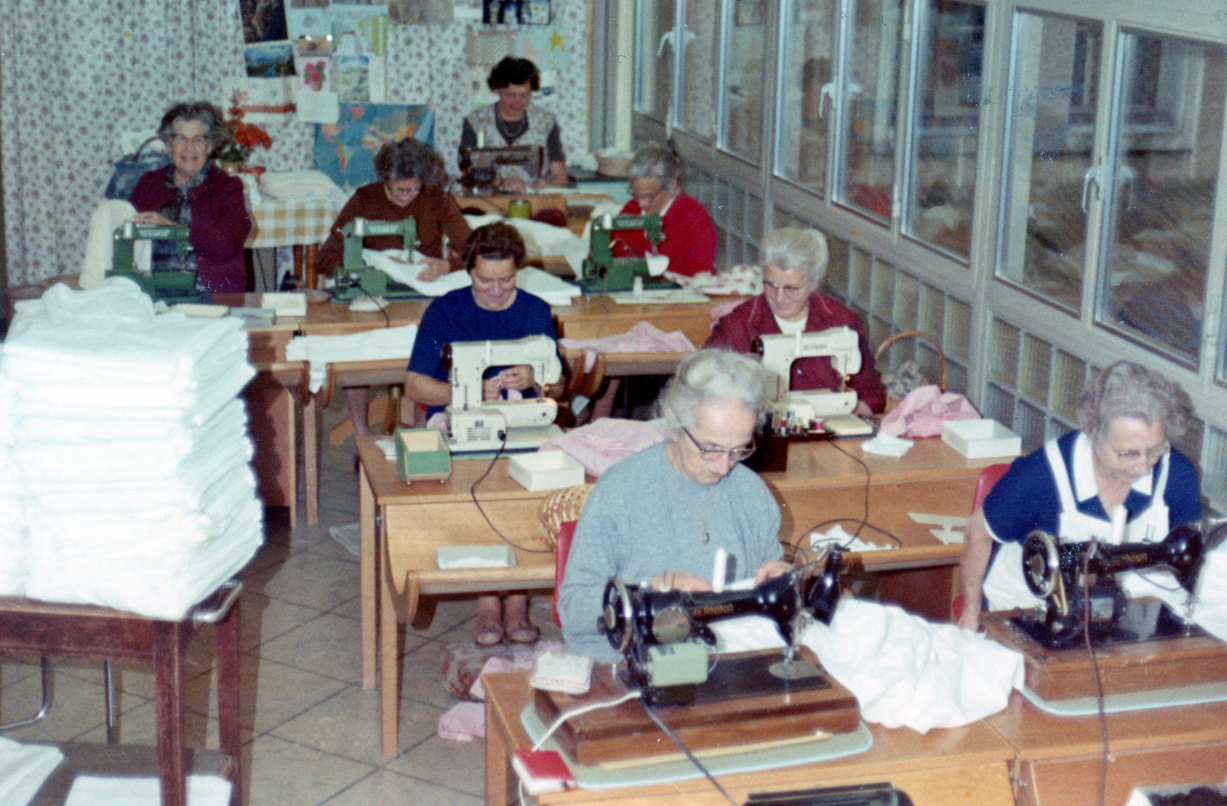 Work Week 1986 sewing