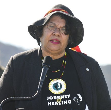 Ningali Cullen speaken at the dedication of a national memorial to the Stolen Generations 2004