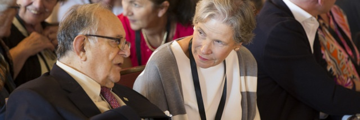 Cornelio Sommaruga and Christine Beerli at Caux