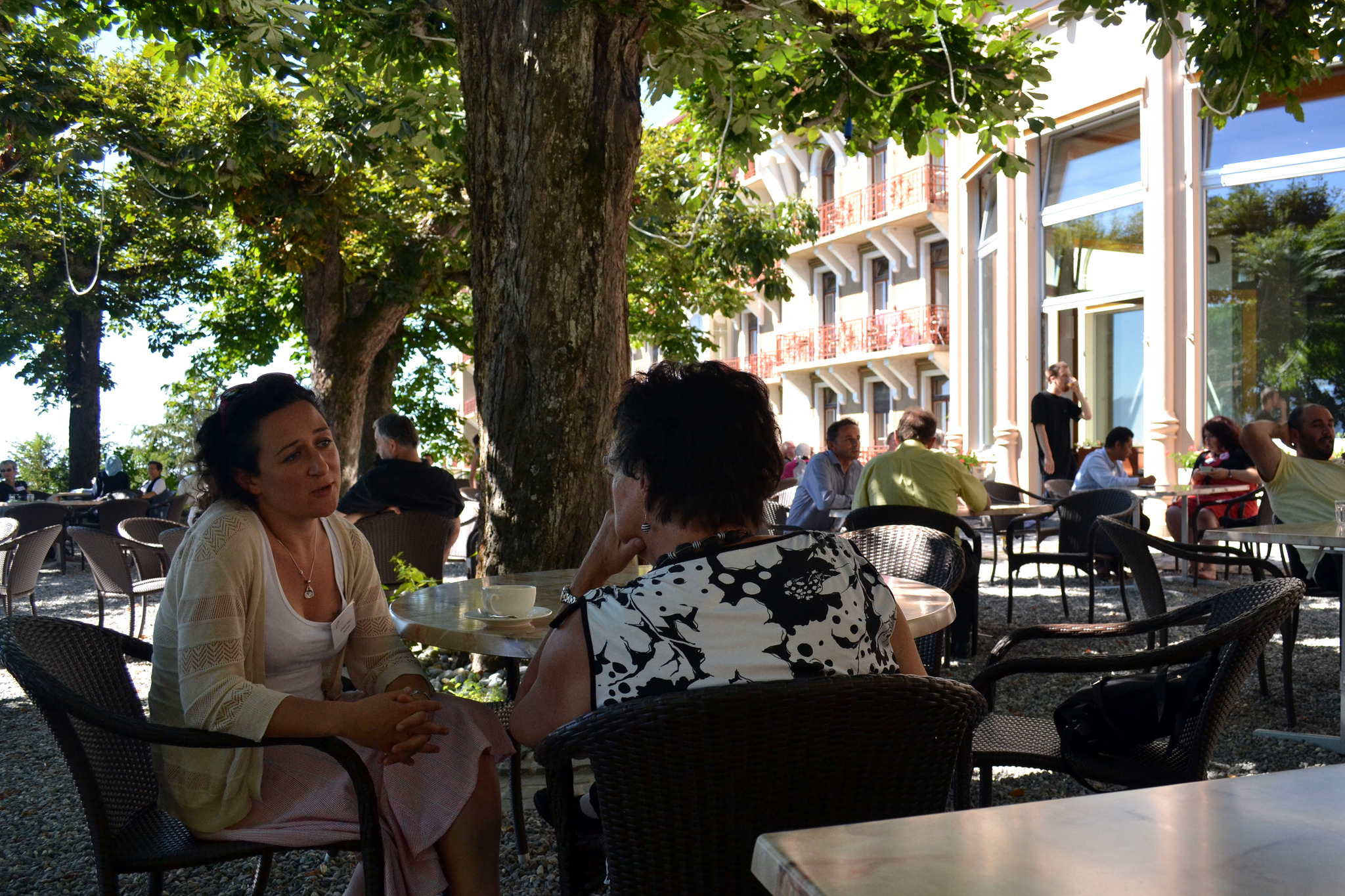 Conversation discussion terrace