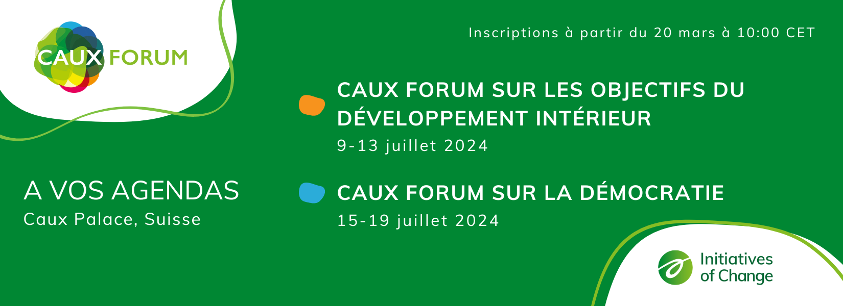Caux Forum 2024 Save the Date banner FR green