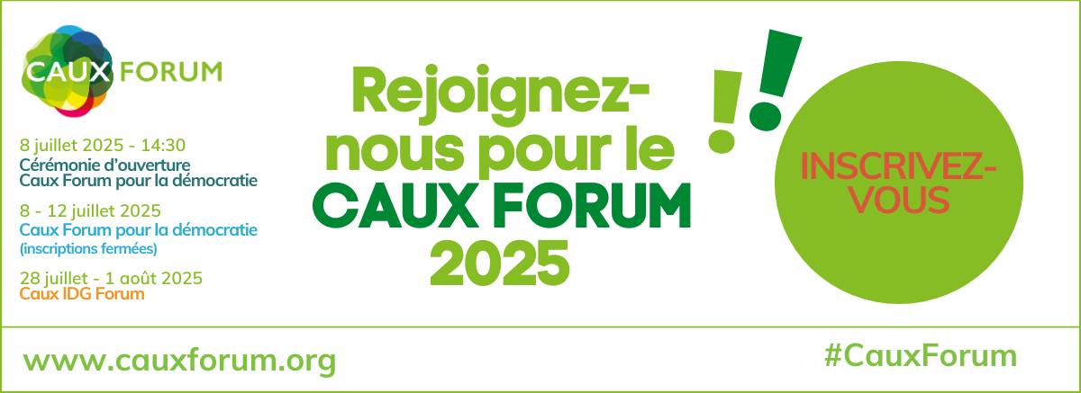 Caux Forum 2025 homepage banner FR
