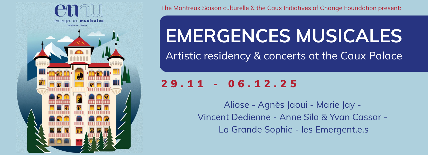 Emergences musicales 2025 slider banner EN