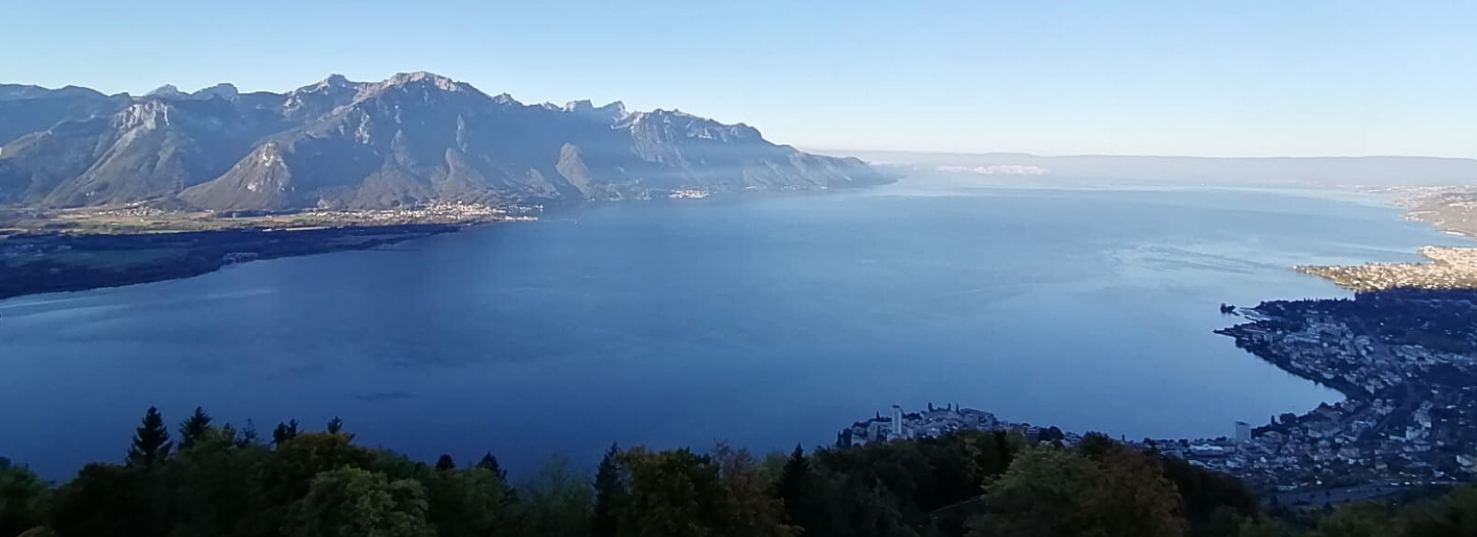 View Caux Palace lake