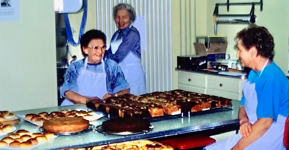 Hildi in the baking kitchen 