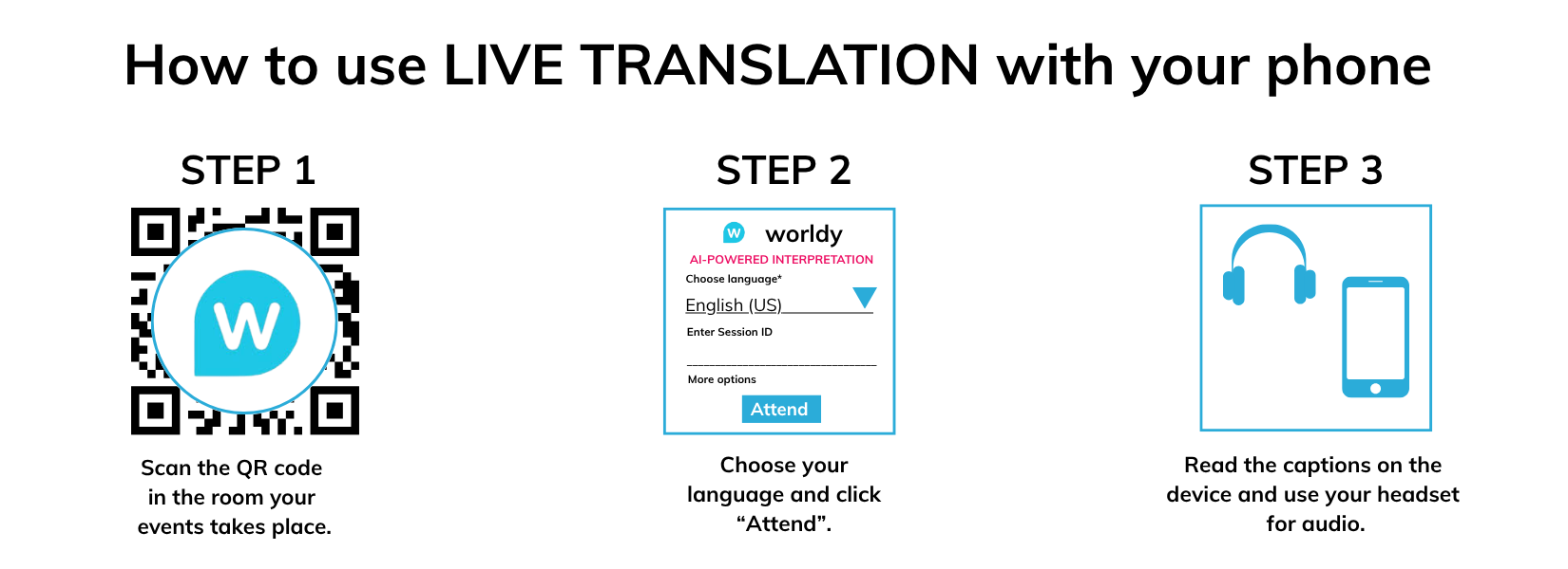 Wordly AI interpretation banner EN