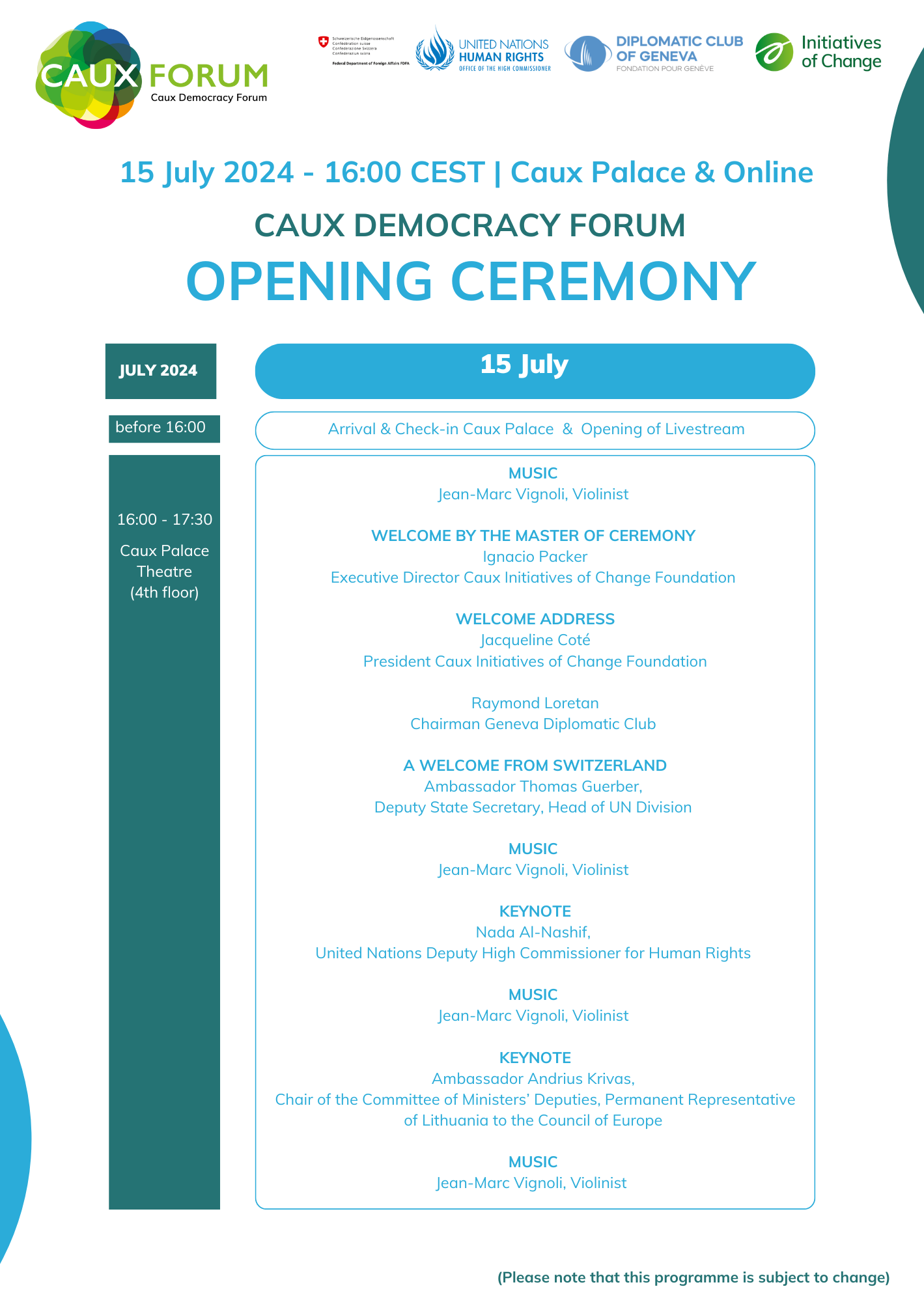 CDF Opening 1
