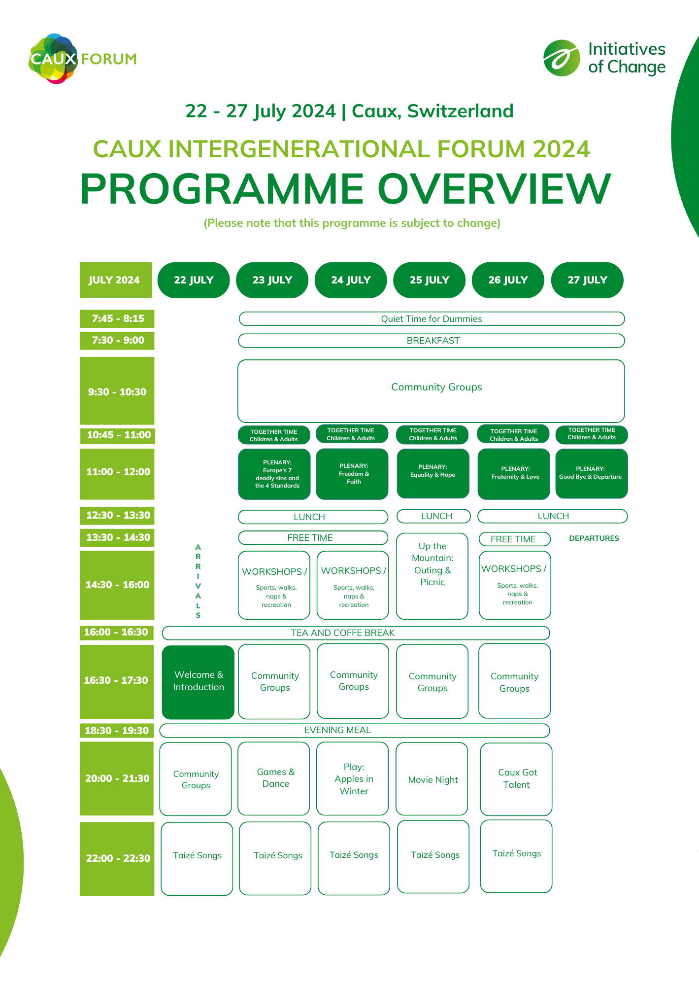 Caux Intergenerational Forum 2024 1-pager