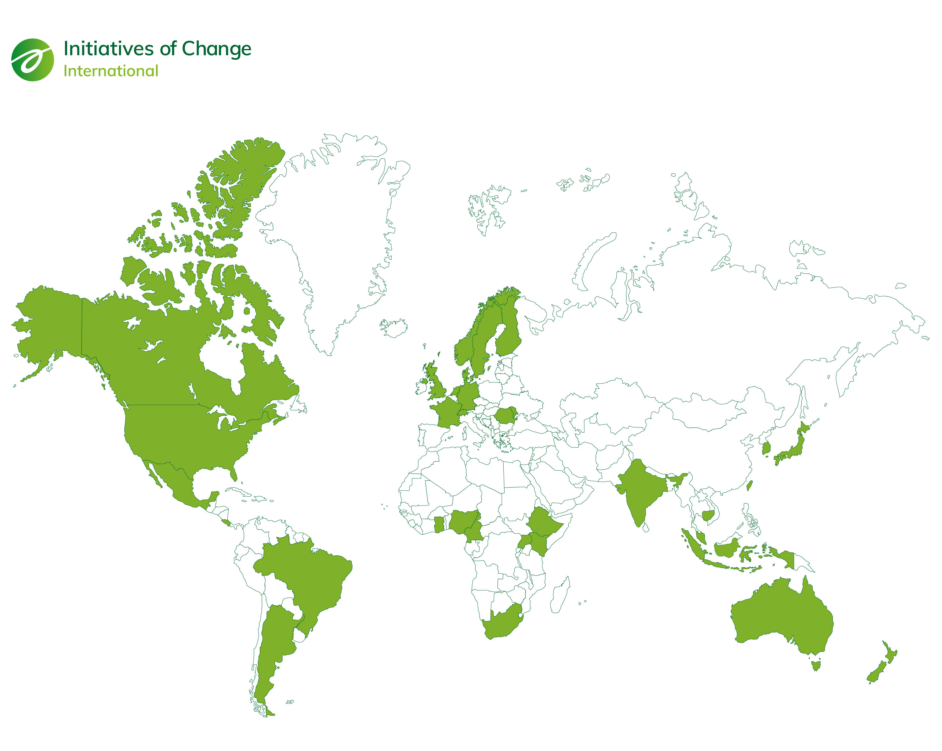 IofC International World Map