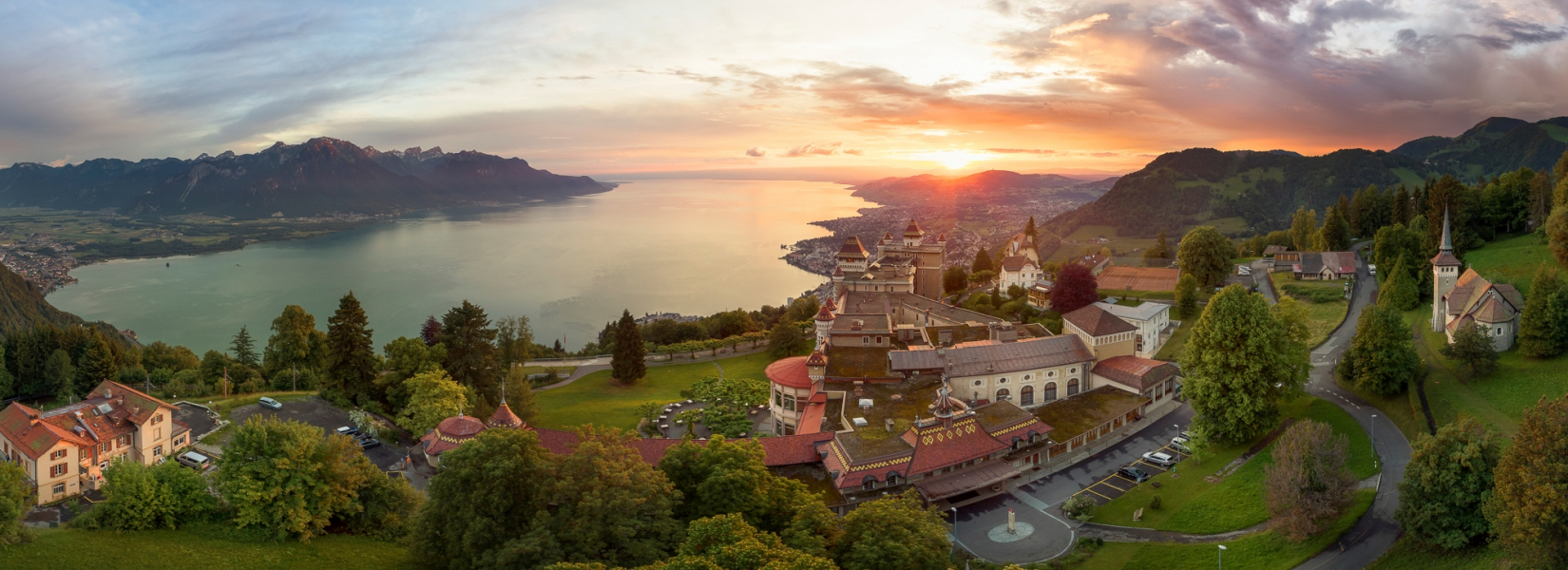 Caux view drone village