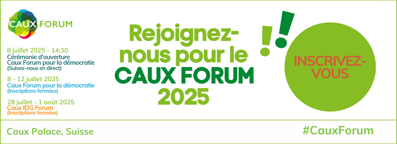 Caux Forum 2025 homepage banner FR