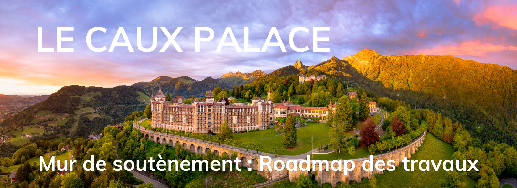 Caux Palace retaining wall FR