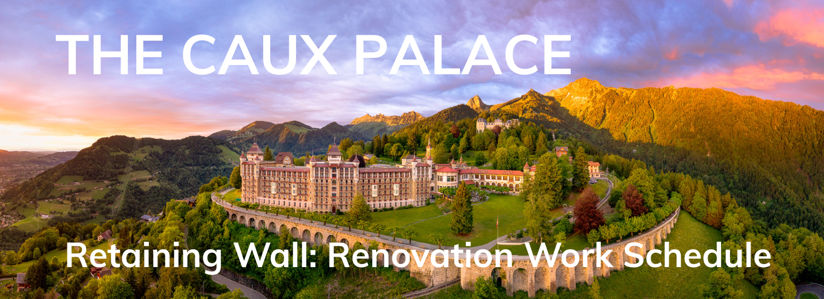 Caux Palace retaining wall EN