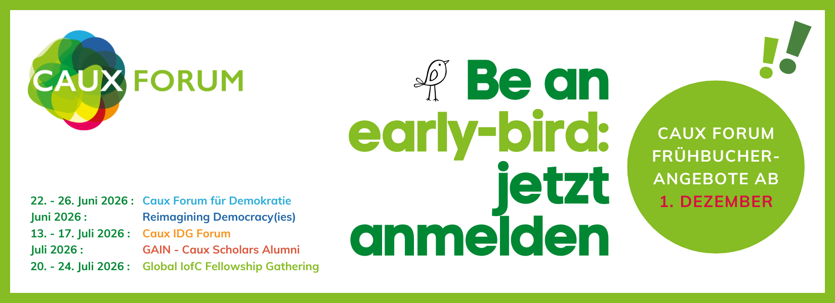 Caux Forum 2026 Early-bird general banner DE