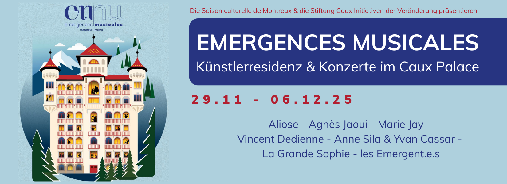 Emergences musicales 2025 slider banner DE
