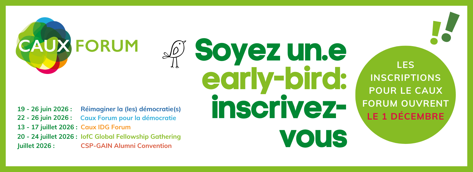 Caux Forum 2026 Early bird general banner FR
