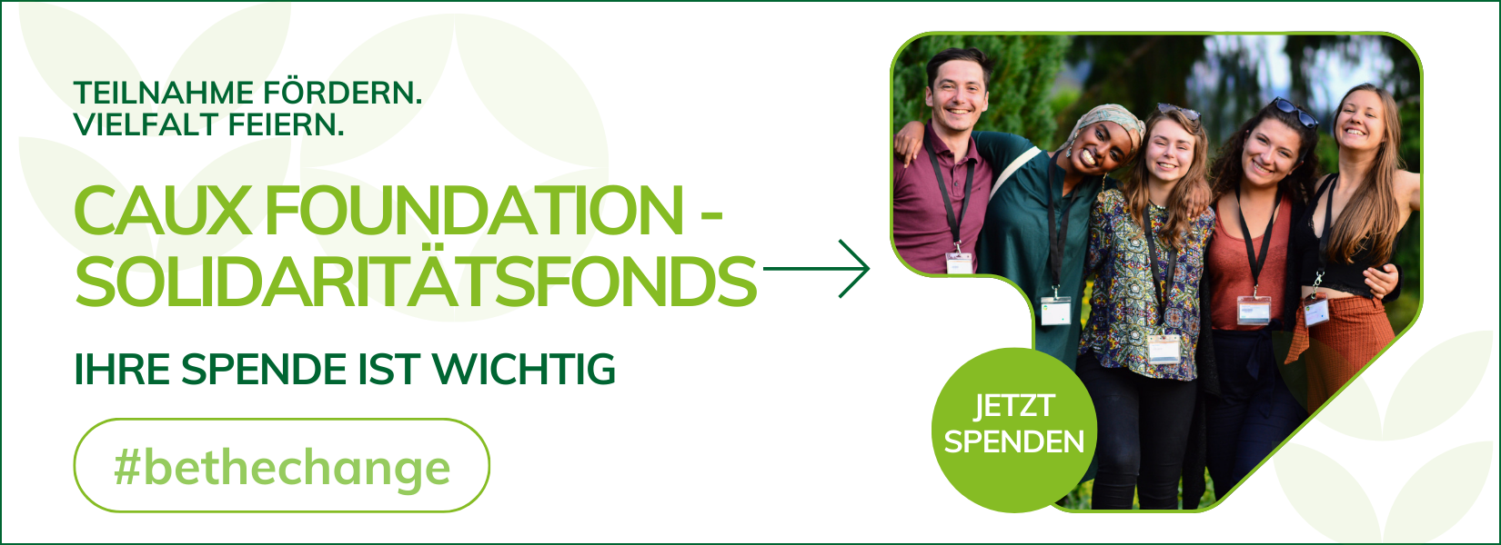 Solidarity Fund donation banner DE