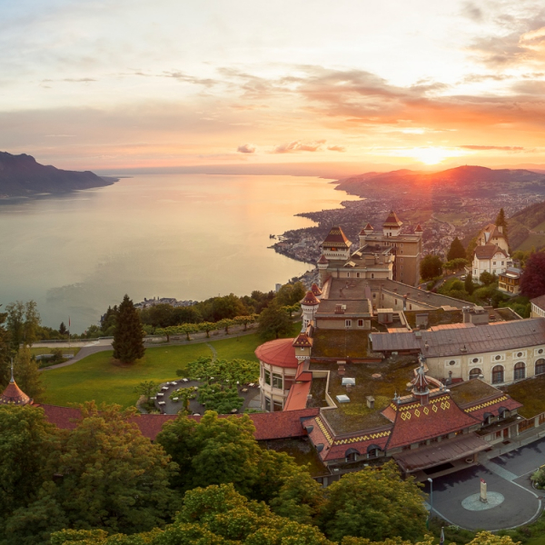 Caux view drone village