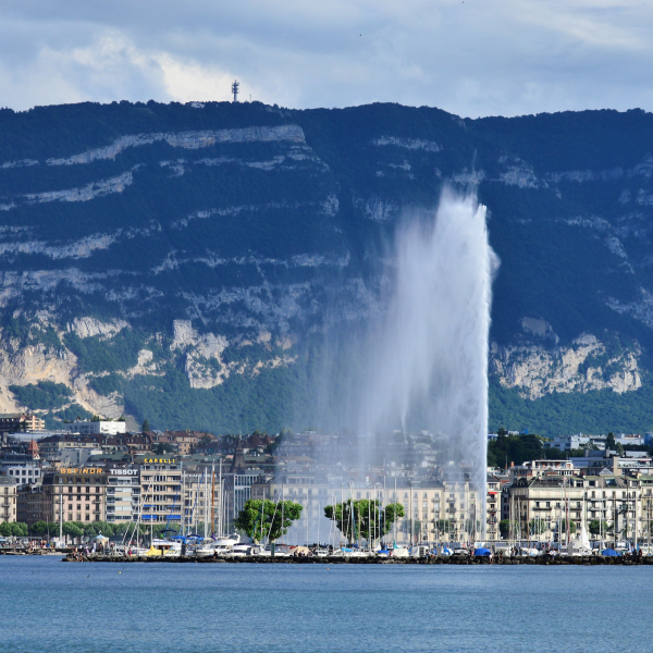 Summer Academy 2020 Geneva fountain lake, credit: Leela Channer