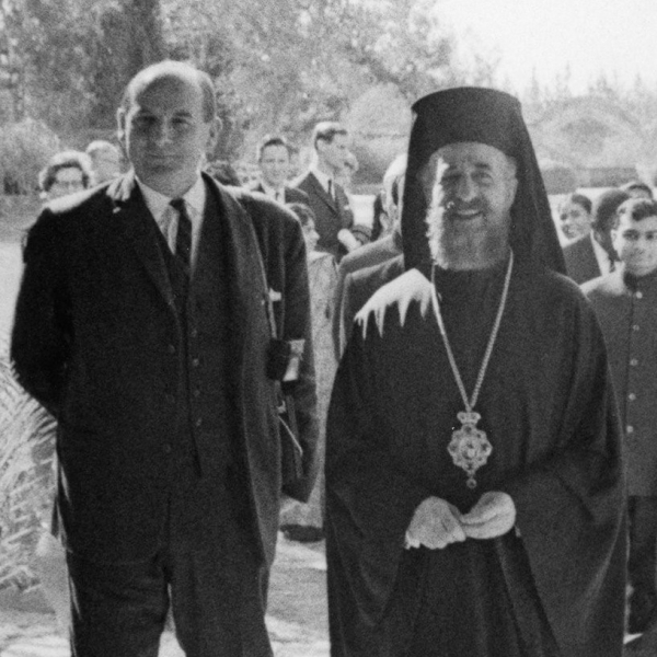 Marcel Grandy and Archbishop Makarios