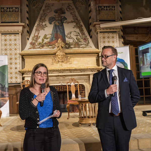 Stephanie Buri and Nick Foster Opening Ceremony Caux Forum 2021