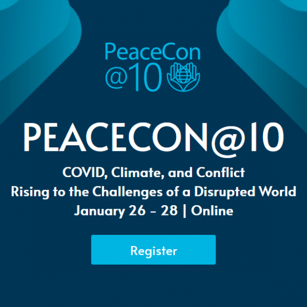 PeaceCon@10 square with text