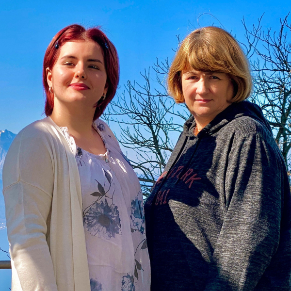 Alena and Olena interview Caux Refuge