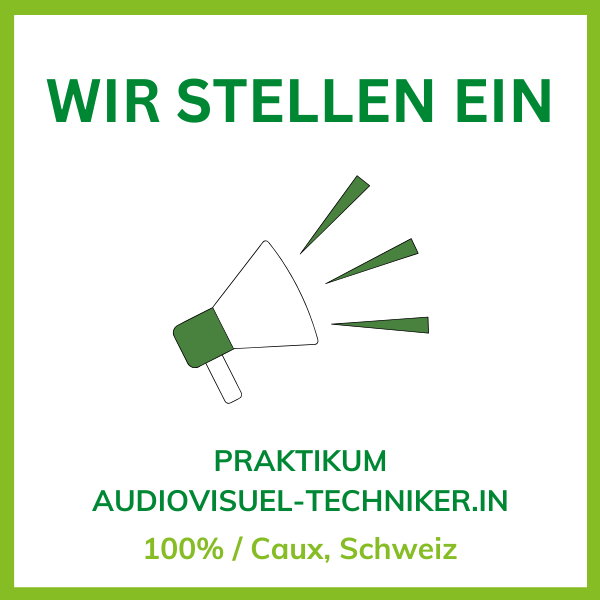 Job Offer: Internship audio-visual technician April 2025 DE