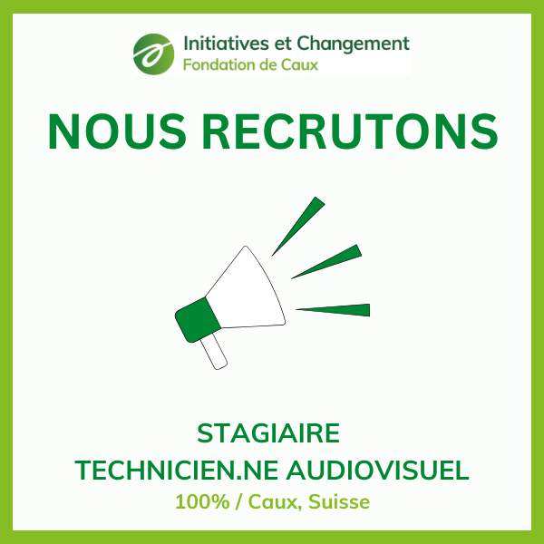 Job Offer: Internship audio-visual technician April 2025 FR