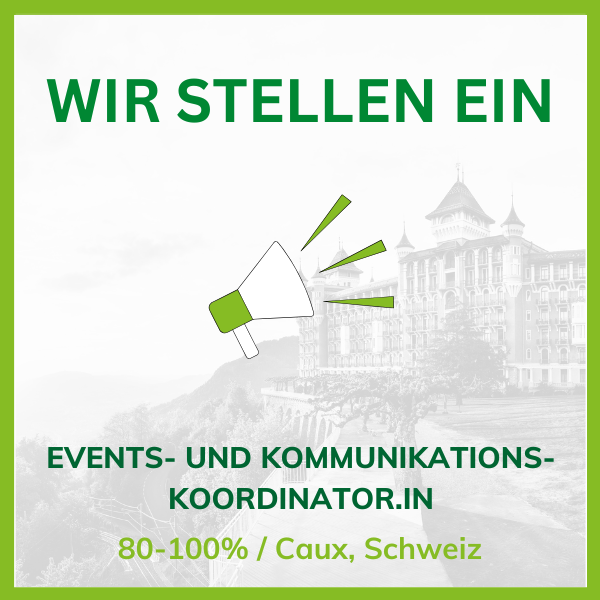 Job Offer: Comms Events Coordinator Caux DE