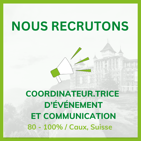 Job Offer: Comms Events Coordinator Caux FR