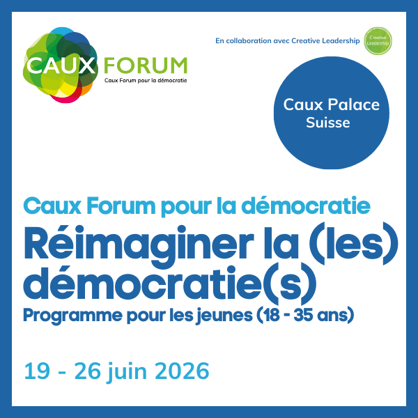 Réimaginer la (les) démocratie(s) CDF 2026 Reimagining Democracy(ies) banner square FR