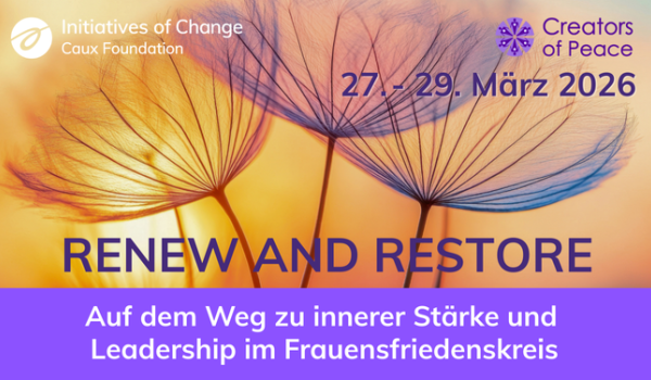 Peace Circle Creators of Peace CoP Weekend 2026 rect DE