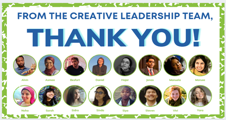 Creative Leadership 2022 Thank you team