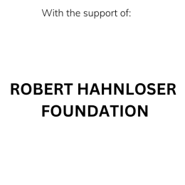 With the support of Hahnloser Foundation